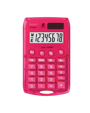 Rebell Starlet rekenmachine roze